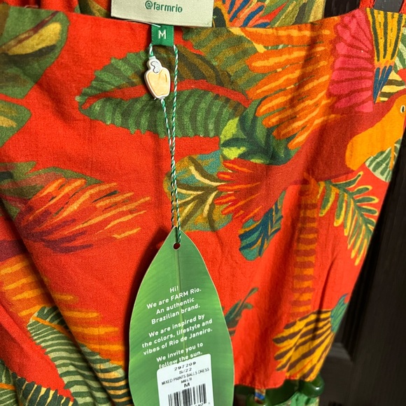 FARM Rio multi prints balls dress s22 - Picture 8 of 9
